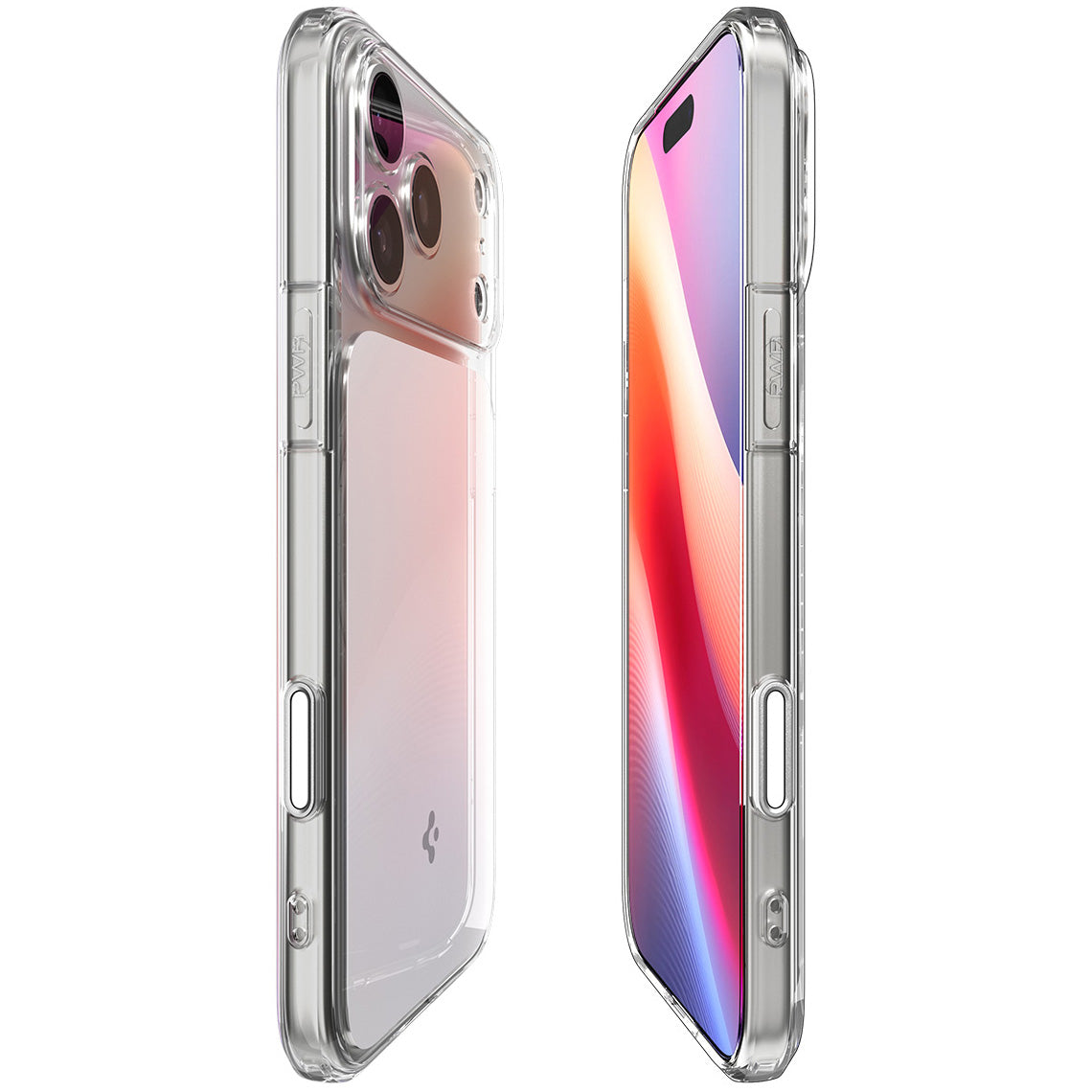 Handyhülle für iPhone 17 Pro, Spigen Ultra Hybrid T Mag (CC) mit MagSafe, Transparent-Weiß