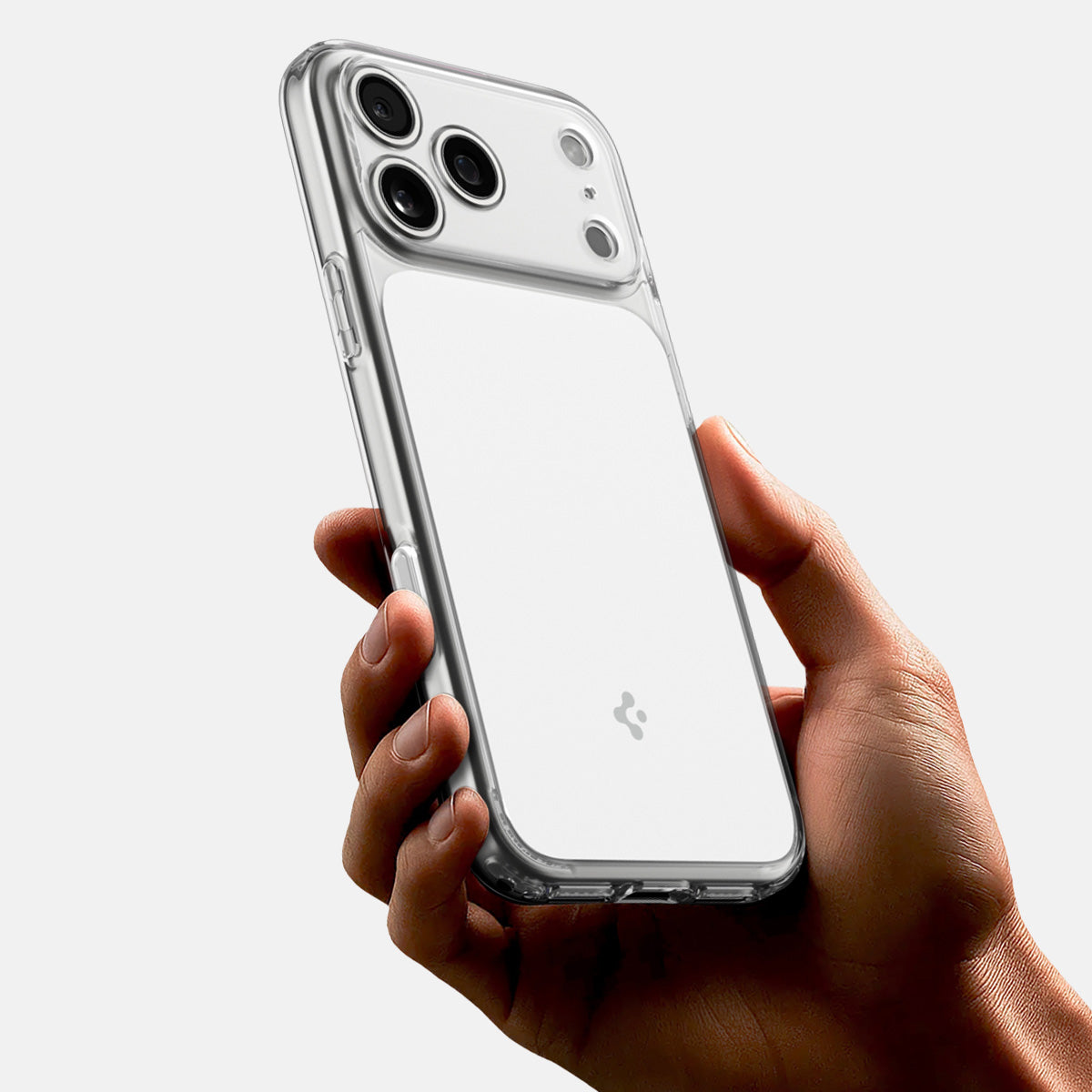Handyhülle für iPhone 17 Pro Max, Spigen Ultra Hybrid T Mag (CC) mit MagSafe, Transparent-Weiß