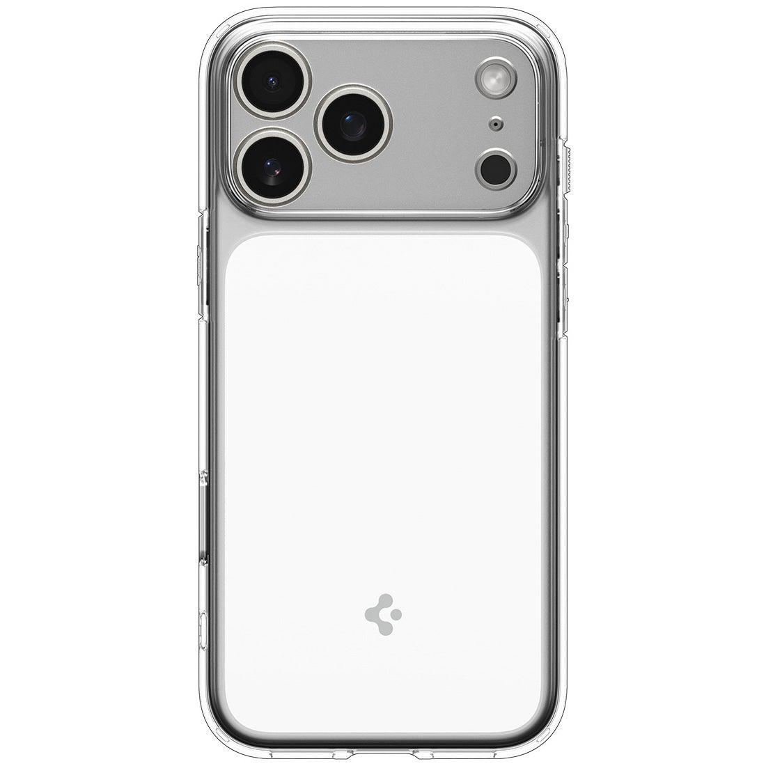 Handyhülle für iPhone 17 Pro Max, Spigen Ultra Hybrid T Mag (CC) mit MagSafe, Transparent-Weiß