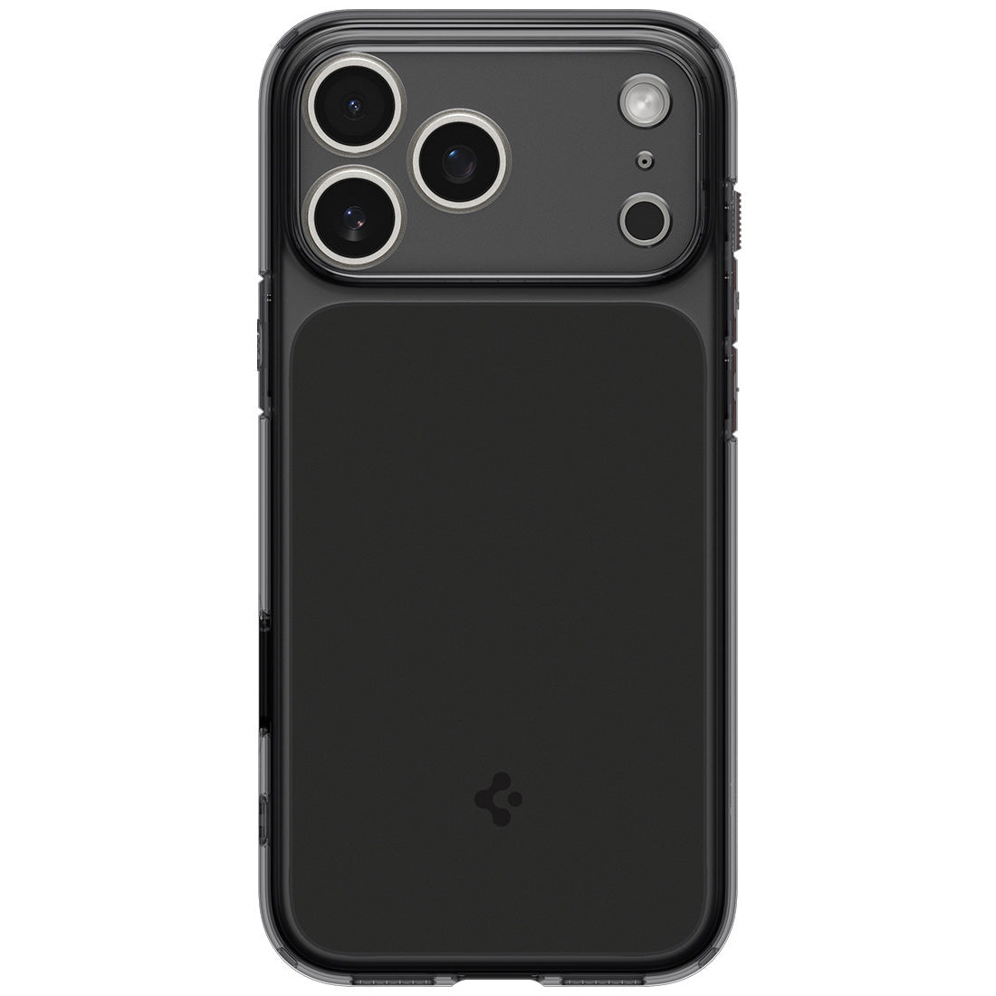 Handyhülle für iPhone 17 Pro Max, Spigen Ultra Hybrid T Mag (CC) mit MagSafe, Rauchfarben-Schwarz