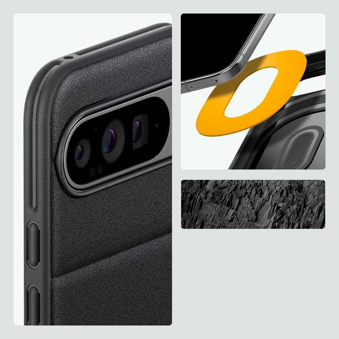 Schutzhülle für Google Pixel 9 / 9 Pro, Spigen Caseology Athlex, Schwarz