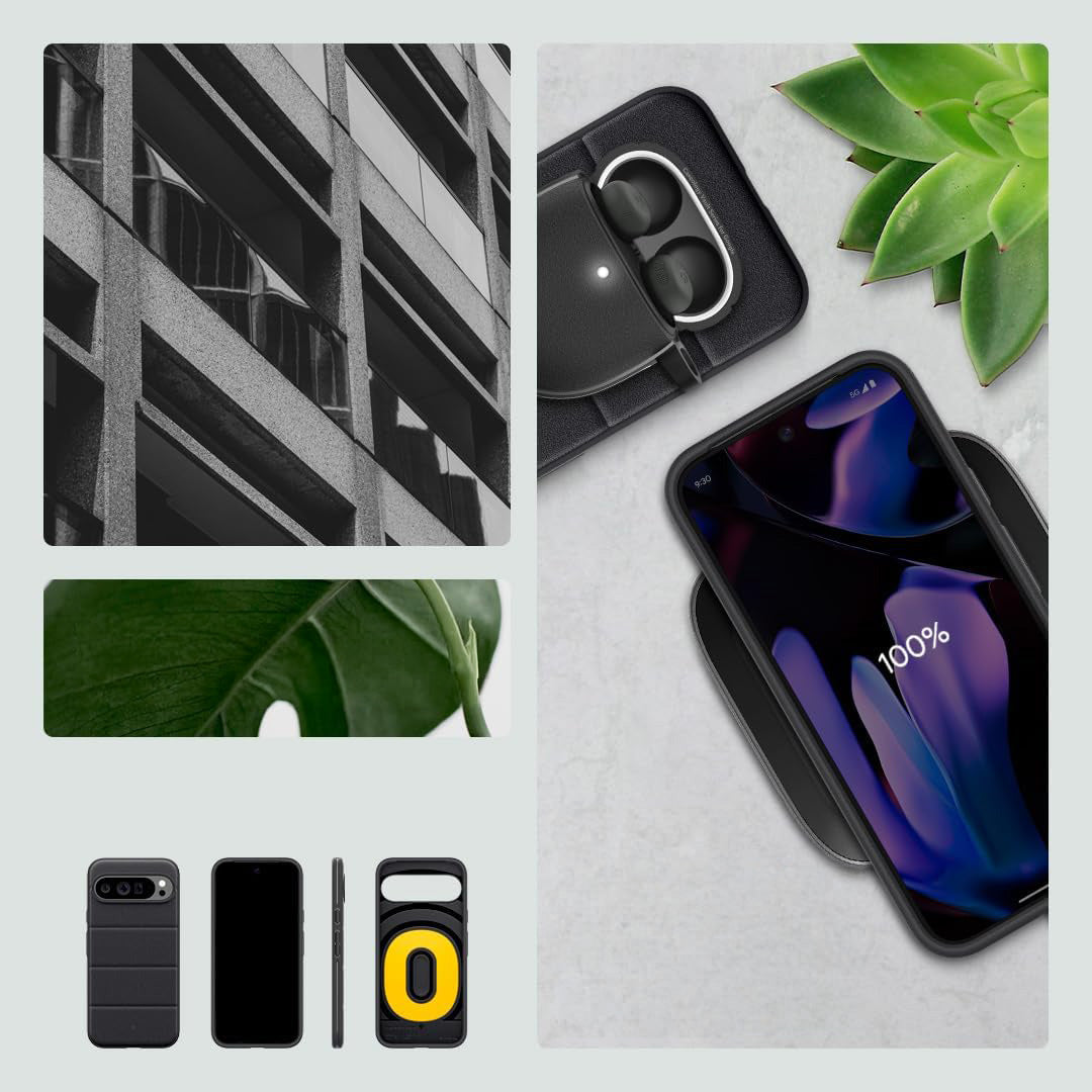 Schutzhülle für Google Pixel 9 / 9 Pro, Spigen Caseology Athlex, Schwarz