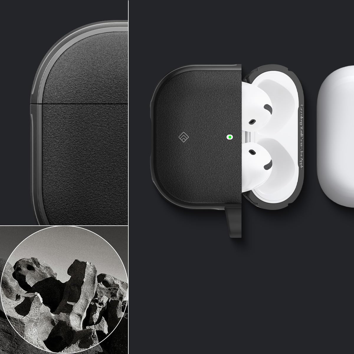 Schutzhülle für AirPods 5 / 4, Spigen Caseology Vault, Schwarz
