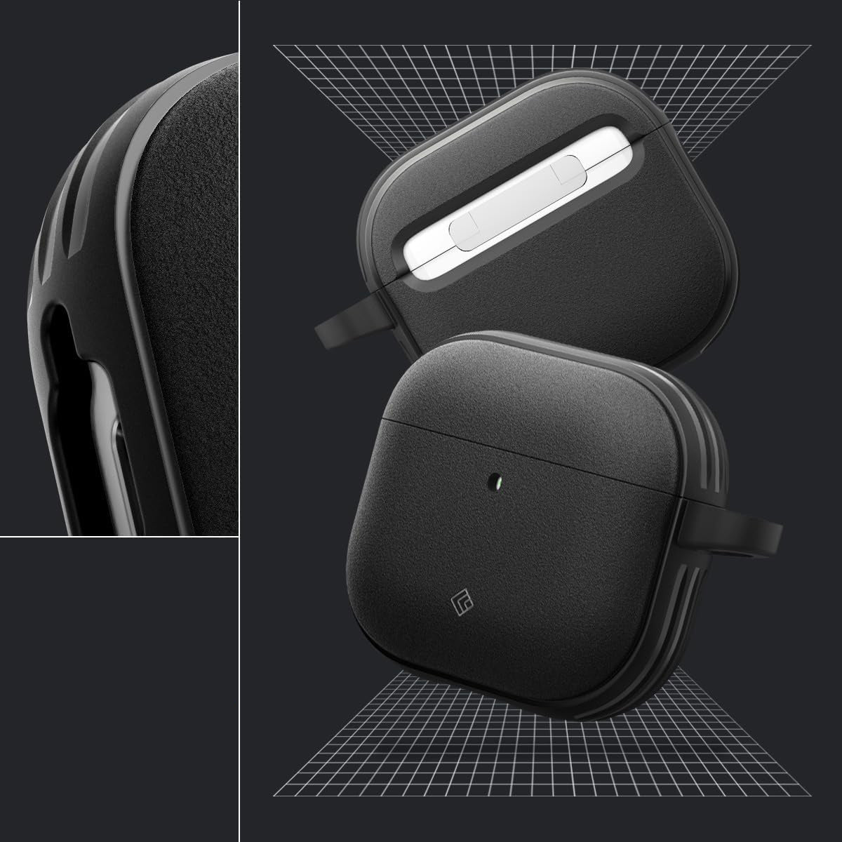 Schutzhülle für AirPods 5 / 4, Spigen Caseology Vault, Schwarz