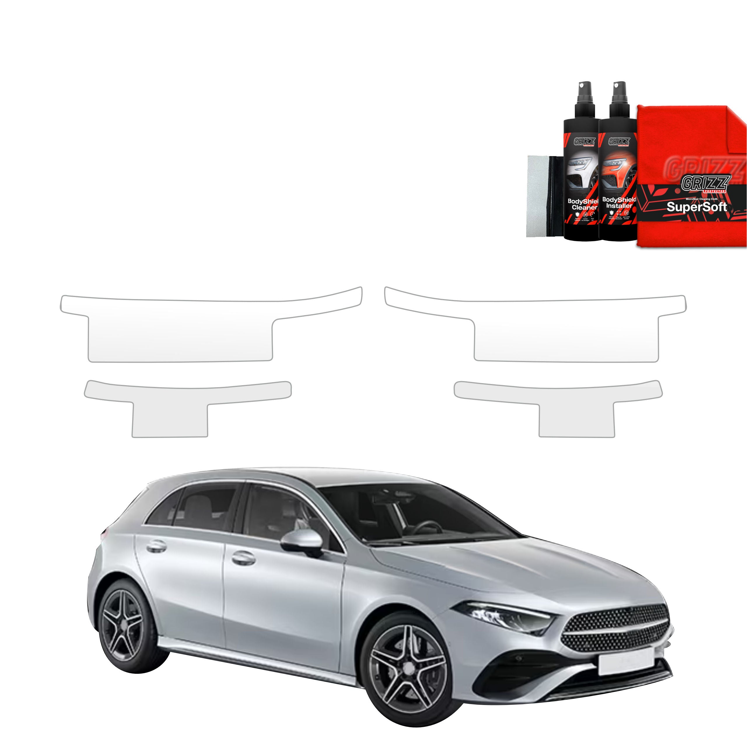 4in1 Schutzfolie Grizz Protector für Schweller - Mercedes A Klasse W177 (2018-2026)
