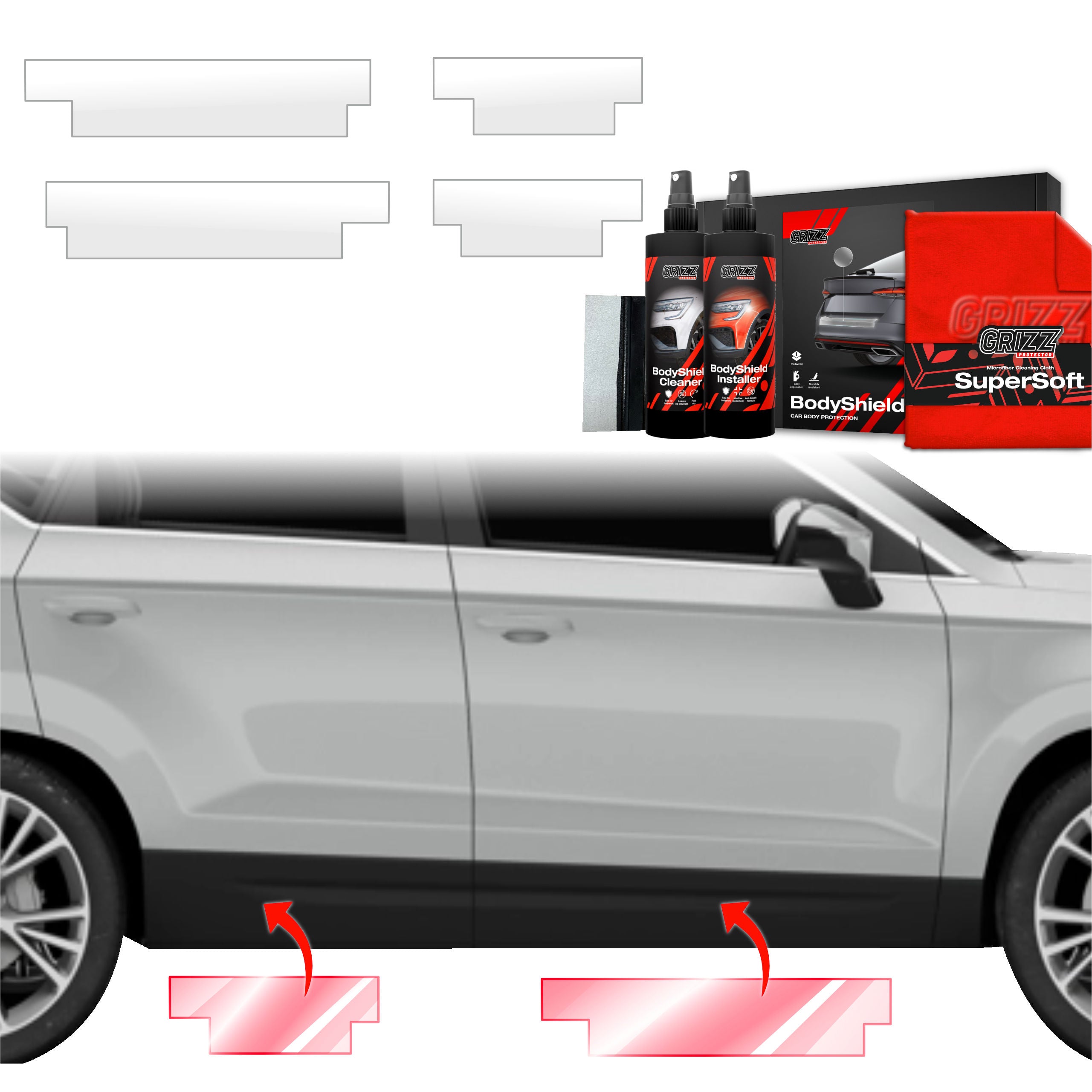 4in1 Schutzfolie Grizz Protector für Schweller - Seat Ateca (2020-2026)