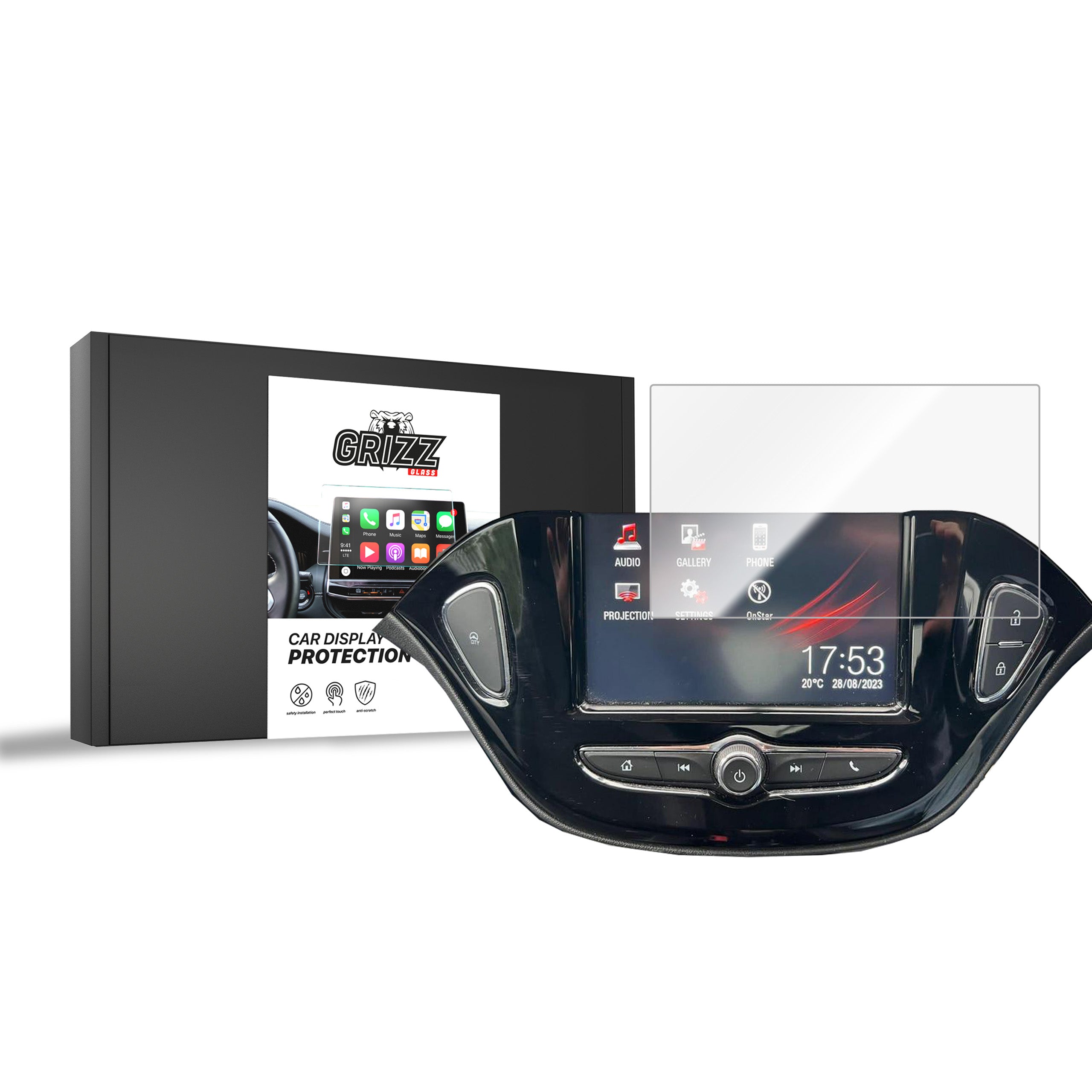 Keramische Autodisplayfolie für Opel Adam 7" (2012-2019), Grizz Protector