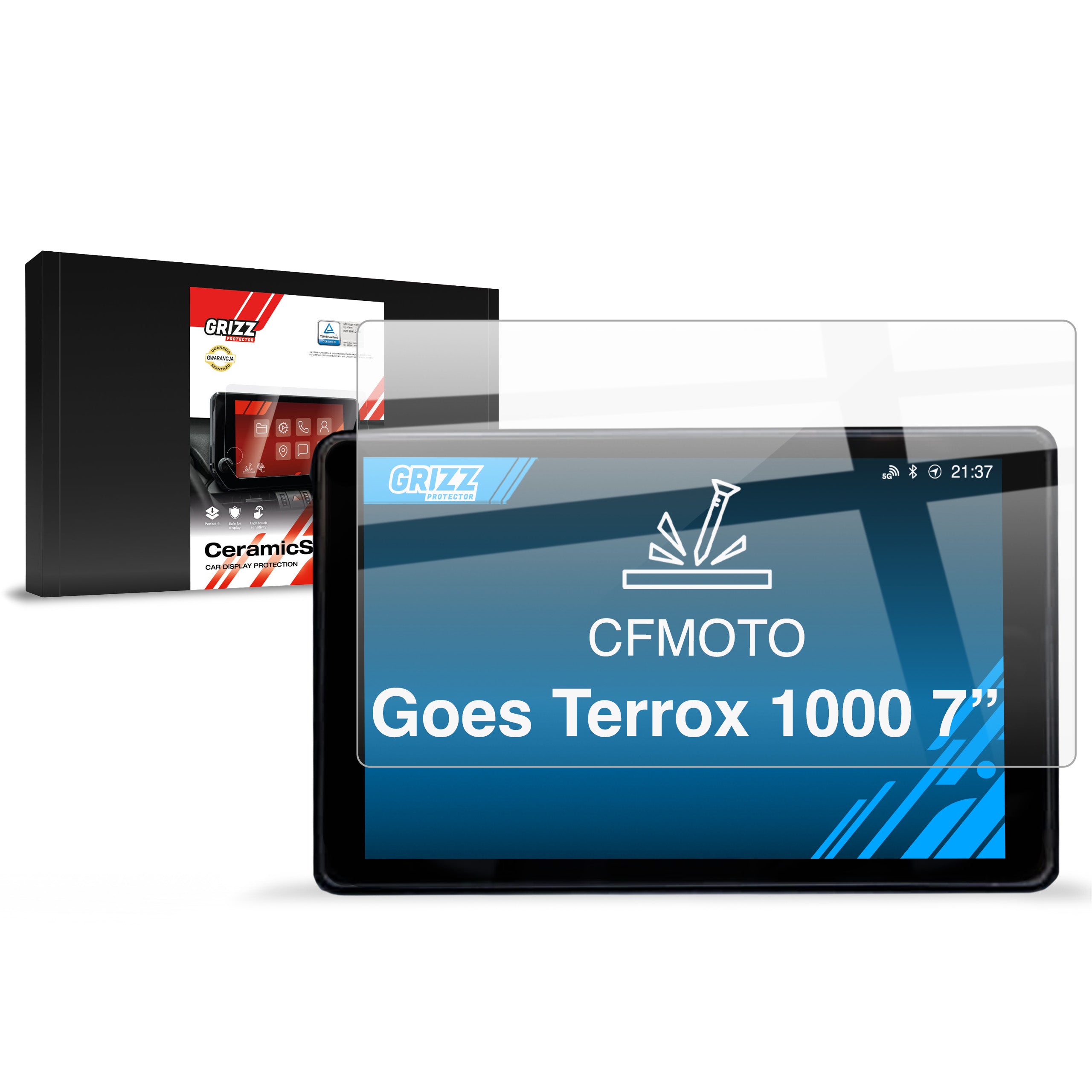 Keramische Autodisplayfolie für GOES Terrox 1000 7", Grizz Protector
