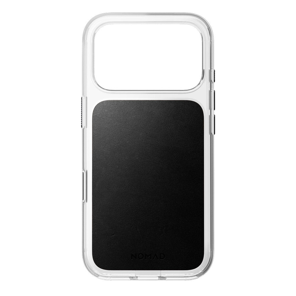 Handyhülle aus Naturleder für iPhone 18 Pro / 17 Pro, Nomad Modern Leather Case Horween Series mit MagSafe, Transparent und Schwarz (2/9)