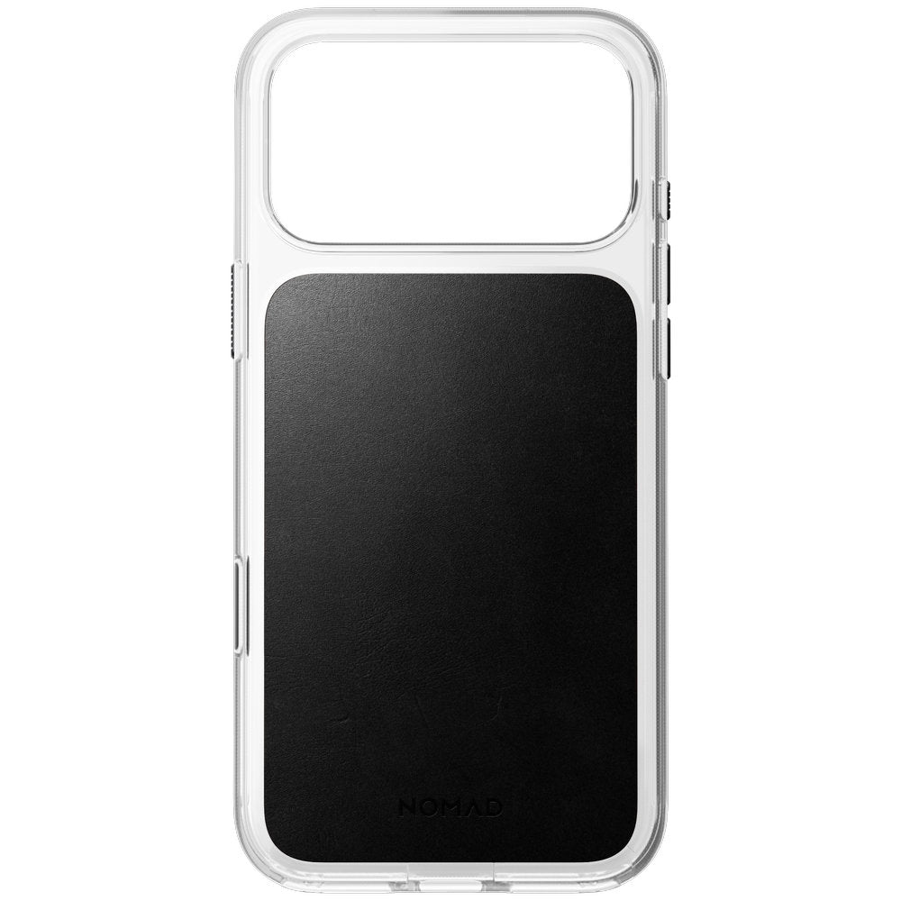 Handyhülle aus Naturleder für iPhone 18 Pro Max / 17 Pro Max, Nomad Modern Leather Case Horween Series mit MagSafe, Transparent und Schwarz (2/9)