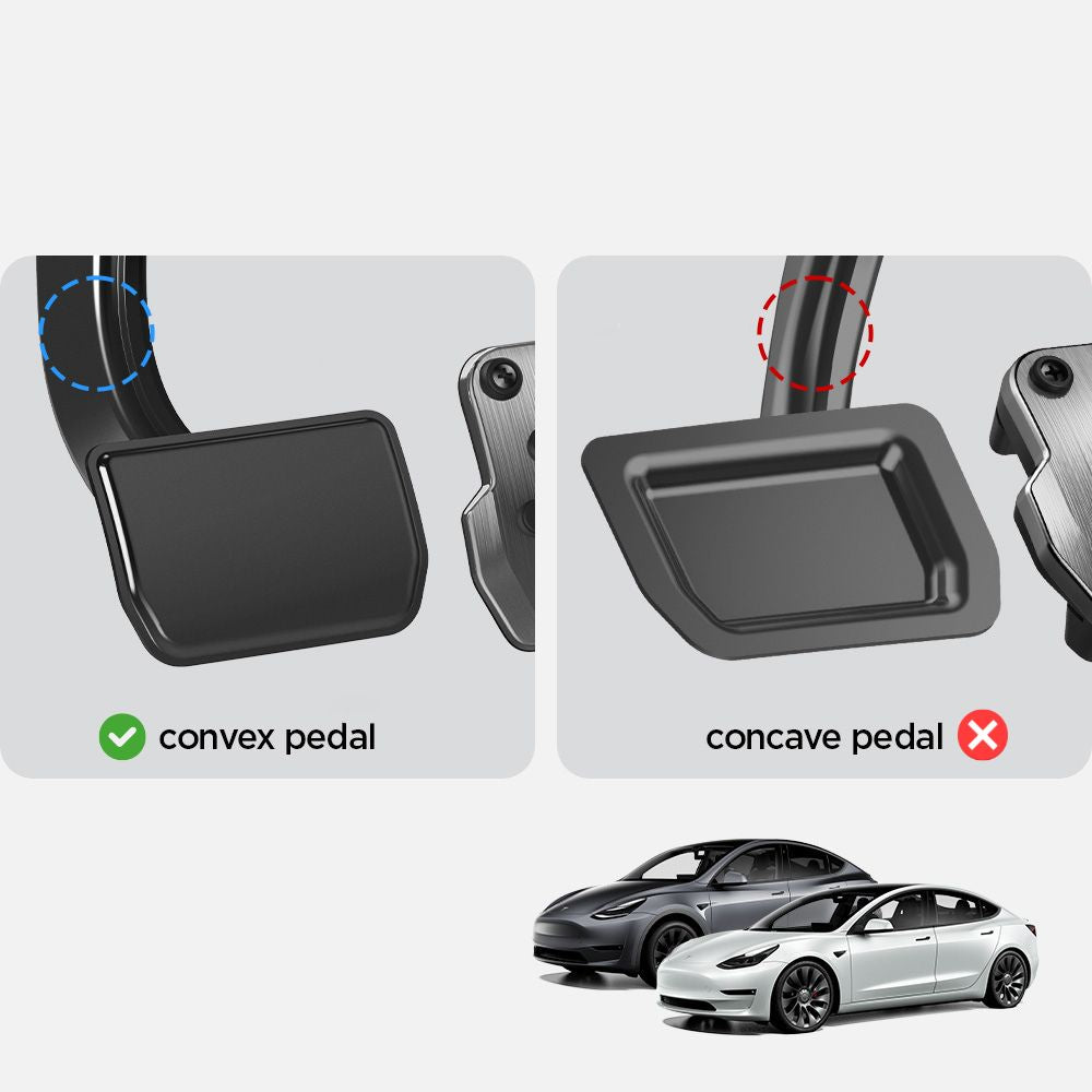 Anti-Rutsch-Pedalauflagen für Tesla Model 3/Y, Spigen Tesla Non-Slip Performance Foot Pedal, Silbern