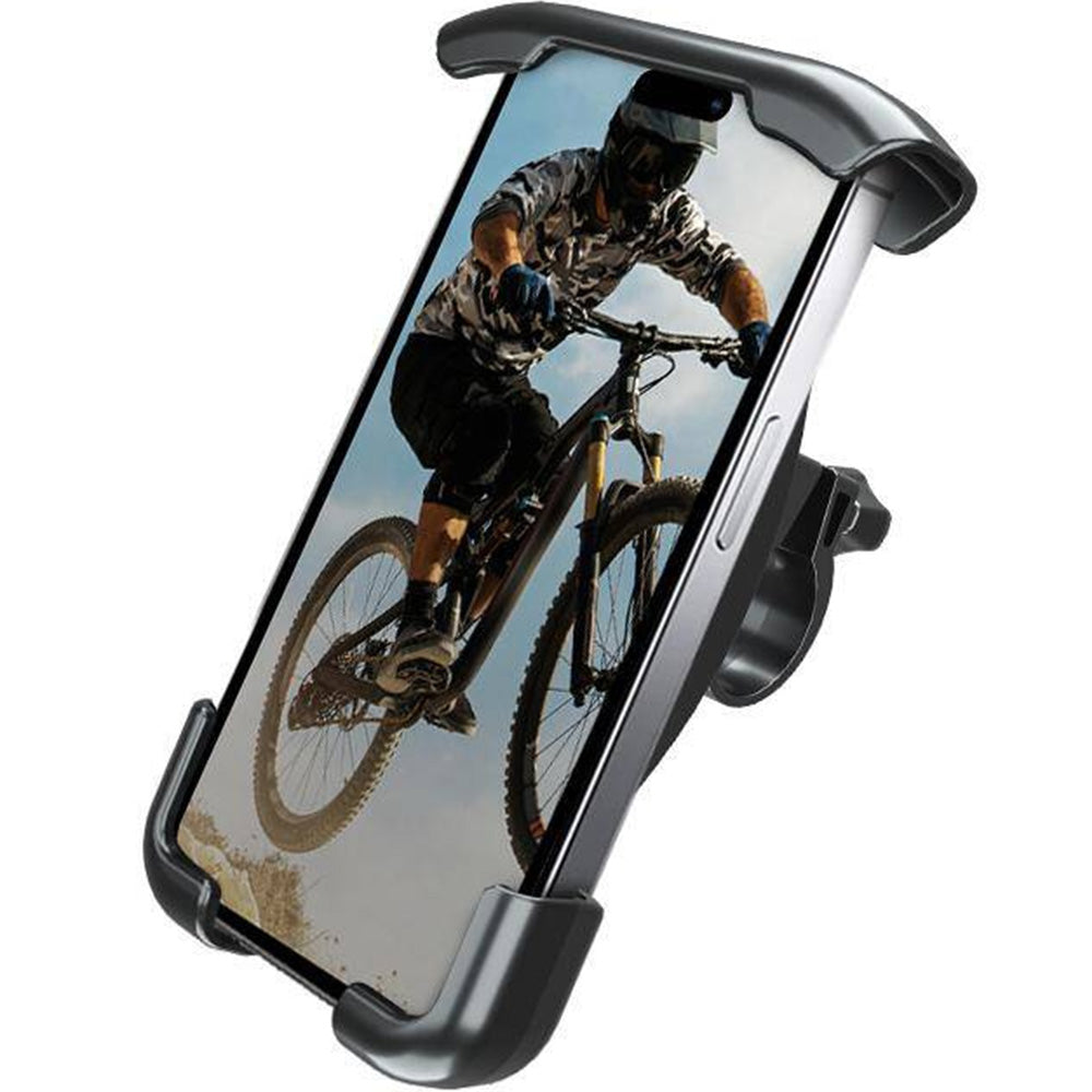 Fahrrad-/Motorradhalterung für Handy am Lenker, Crong Bikeclip Enduro, Schwarz