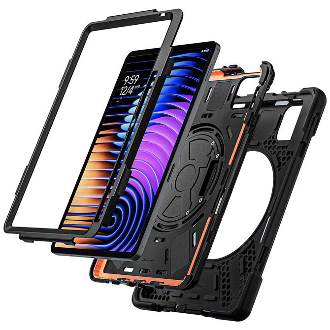 Hülle gepanzert für Xiaomi Pad 8 / 8 Pro / 7 / 7 Pro, Crong Defender Plus, schwarz