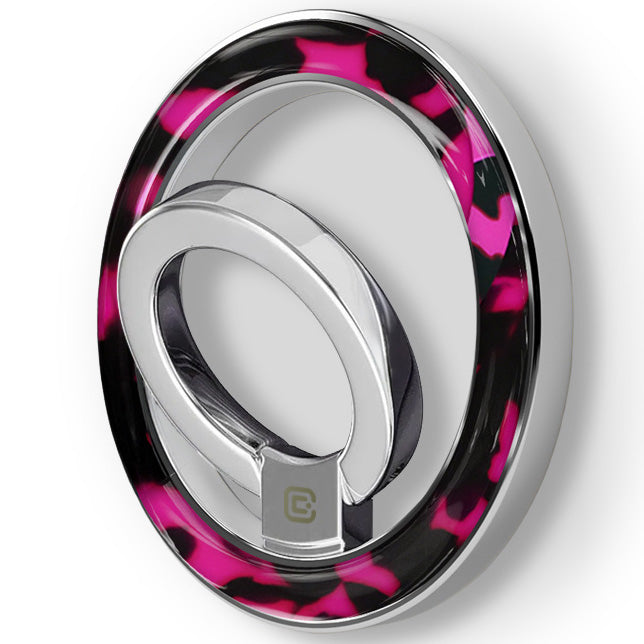 Finger-Magnet-Halterung Ständer, Crong, Schwarz-Rosa