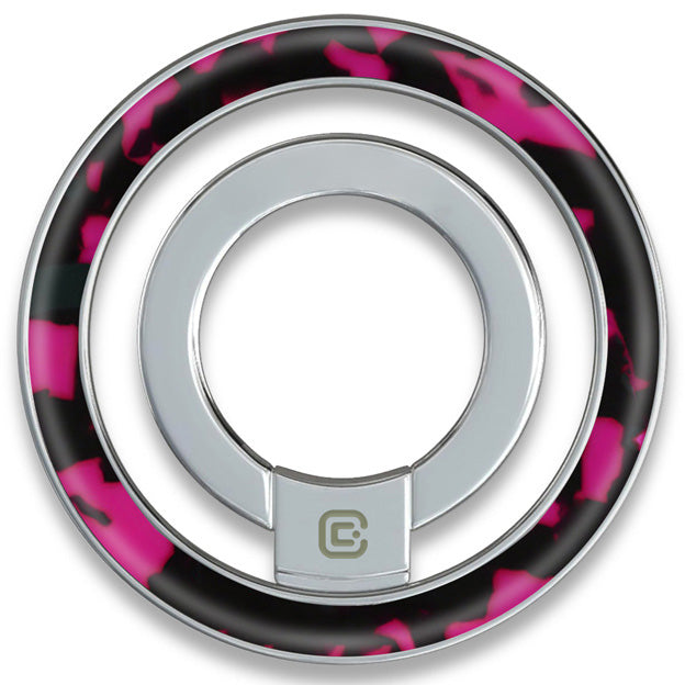 Finger-Magnet-Halterung Ständer, Crong, Schwarz-Rosa