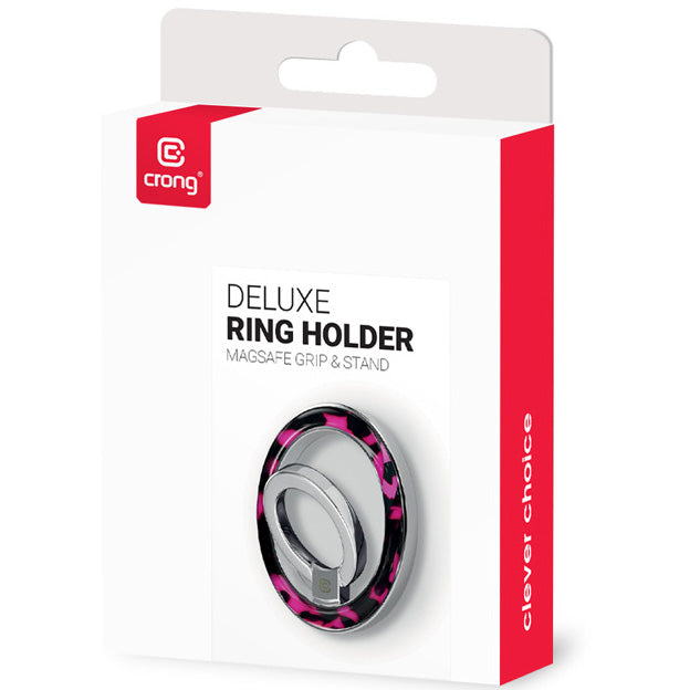 Finger-Magnet-Halterung Ständer, Crong, Schwarz-Rosa