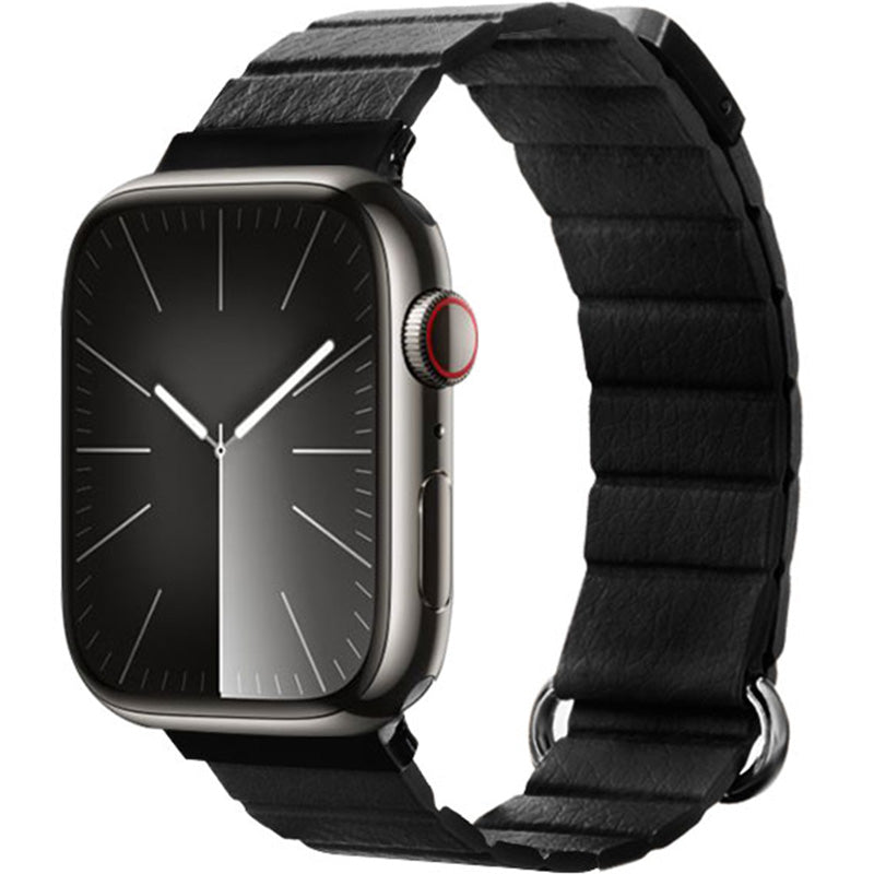 Armband für Apple Watch 49/46/45/44 mm, Crong Eclipse, Schwarz