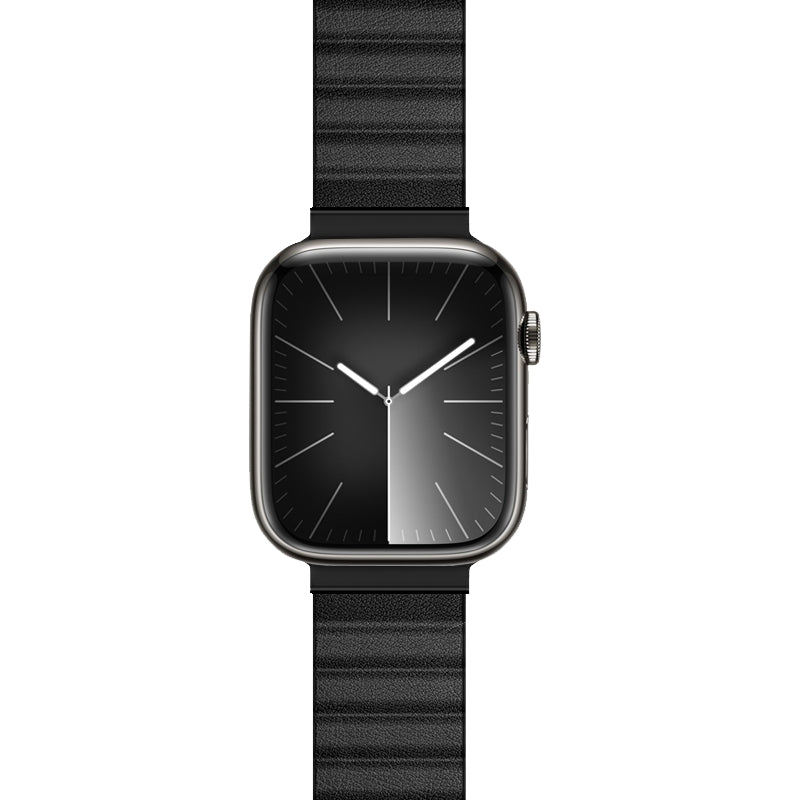 Armband für Apple Watch 49/46/45/44 mm, Crong Eclipse, Schwarz