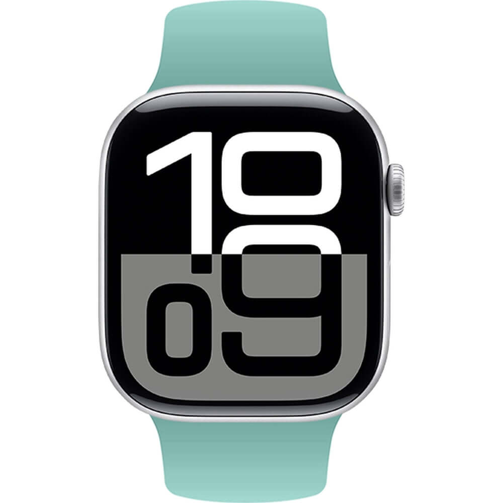 Armband für Apple Watch 38/40/41/42 mm, Crong Sport Liquid Band, Türkis