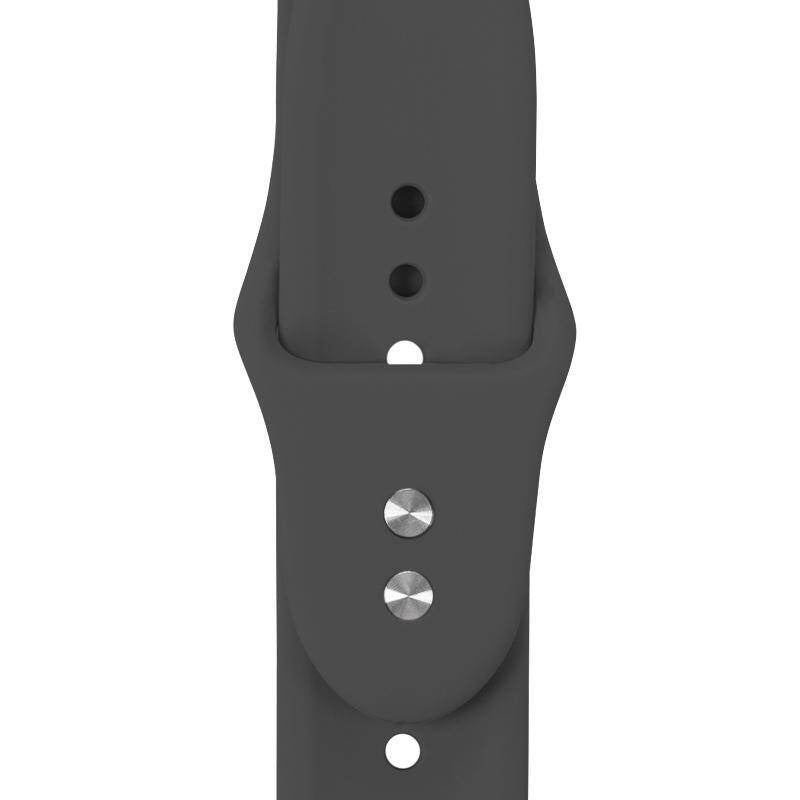 Armband für Apple Watch 49/46/45/44 mm, Crong Liquid Band, Graphit