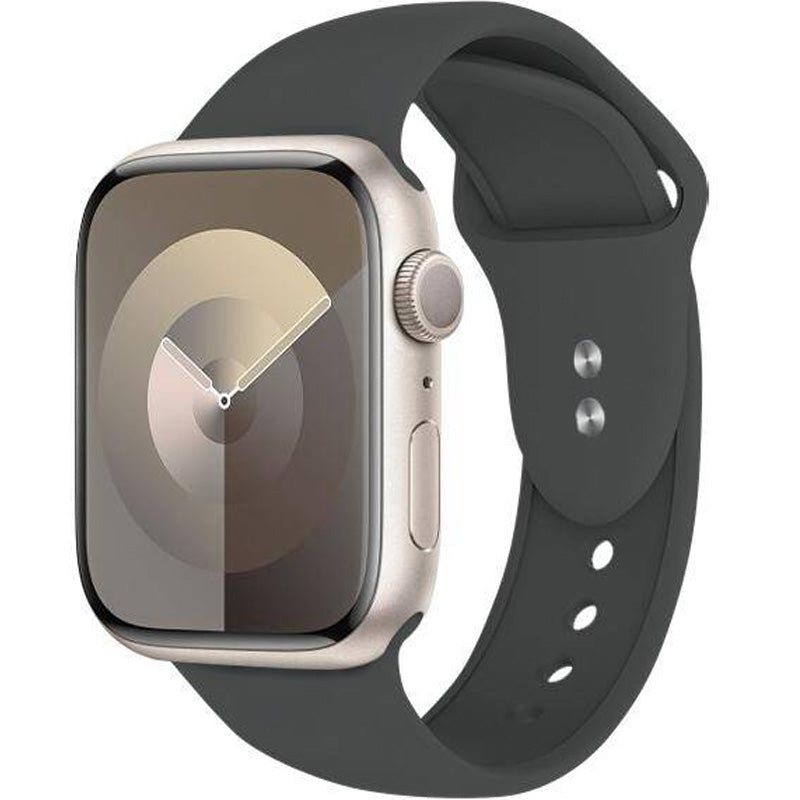 Armband für Apple Watch 49/46/45/44 mm, Crong Liquid Band, Graphit