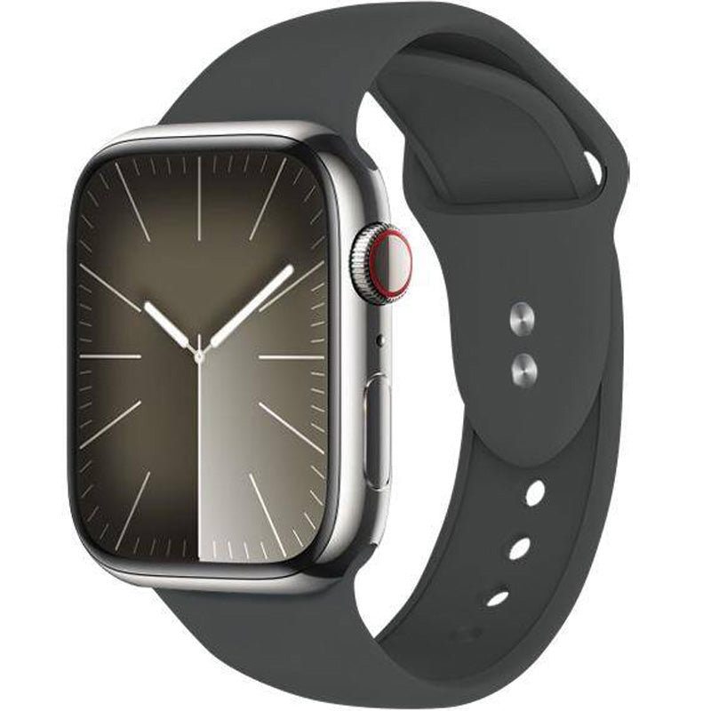 Armband für Apple Watch 49/46/45/44 mm, Crong Liquid Band, Graphit