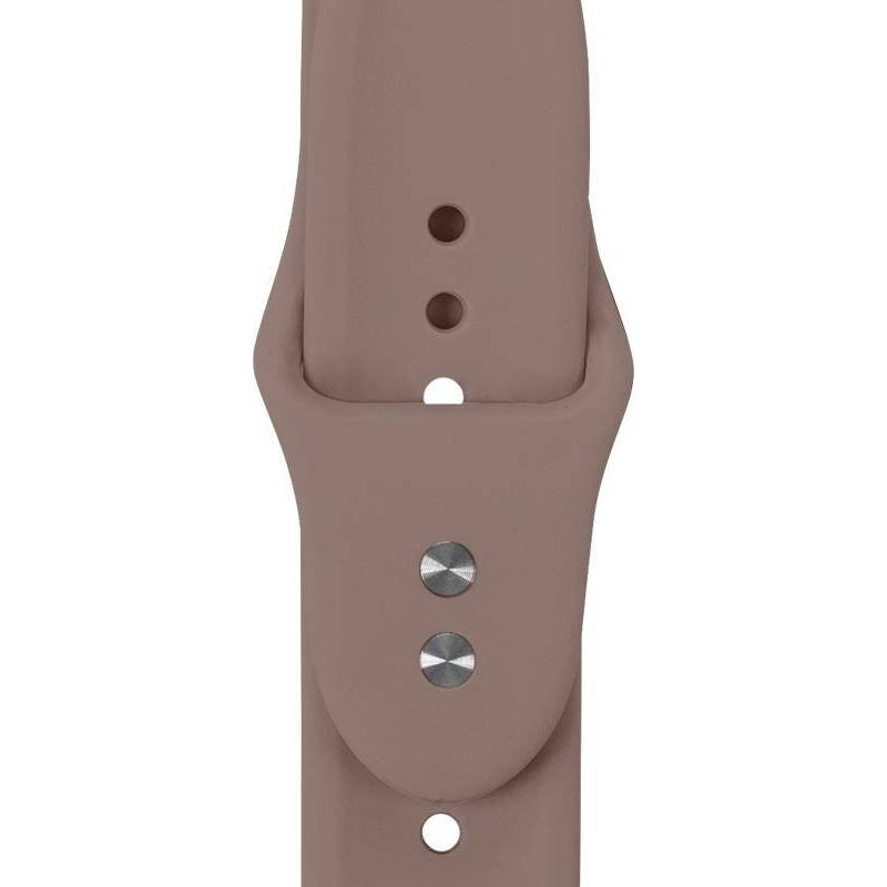 Armband für Apple Watch 49/46/45/44 mm, Crong Sport Liquid Band, Braun