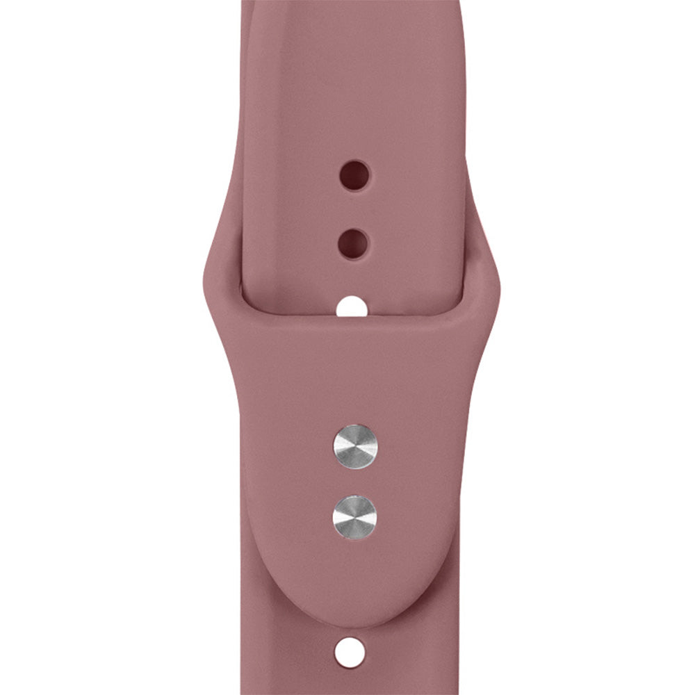 Armband für Apple Watch 42/41/40/38 mm, Crong Liquid Band, Dunkelrosa