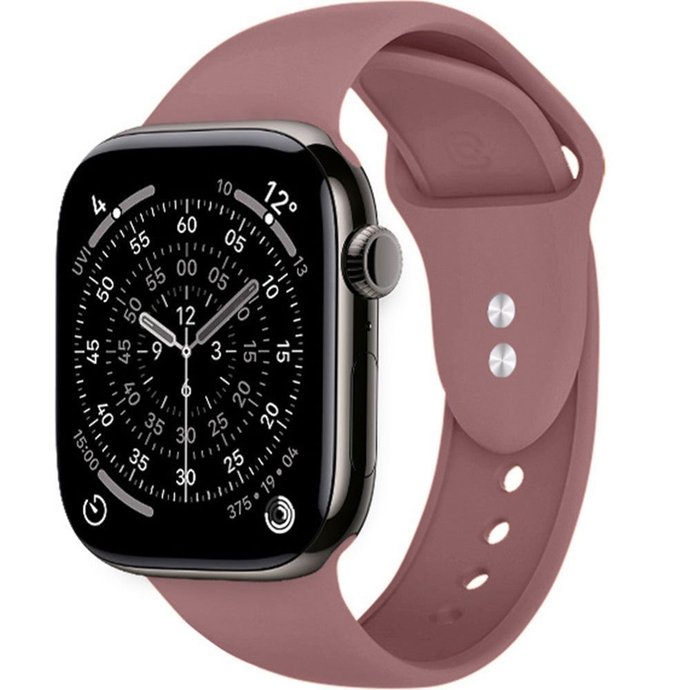 Armband für Apple Watch 42/41/40/38 mm, Crong Liquid Band, Dunkelrosa