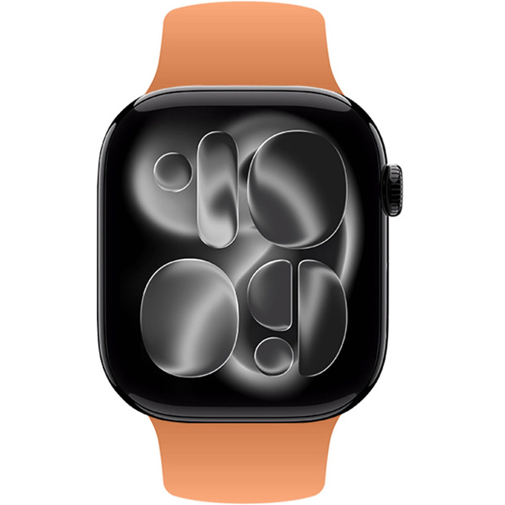 Armband für Apple Watch 42/41/40/38 mm, Crong Liquid Band, Orange