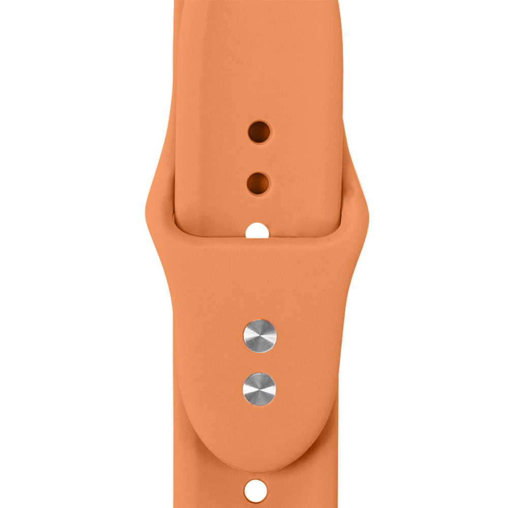 Armband für Apple Watch 42/41/40/38 mm, Crong Liquid Band, Orange