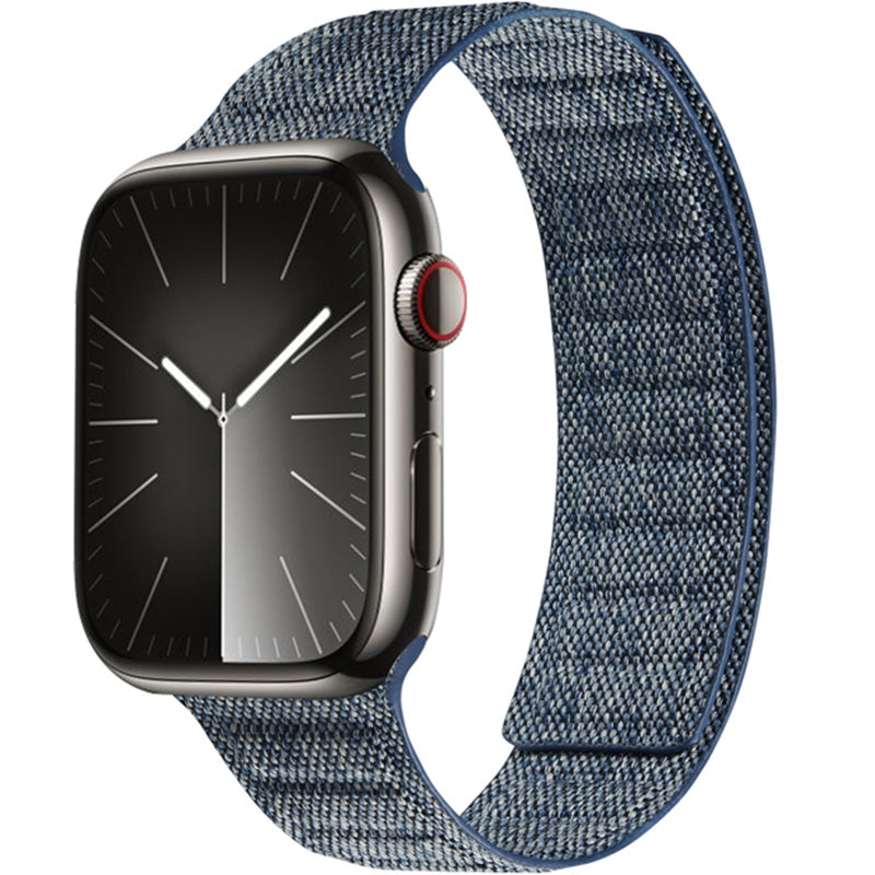 Armband für Apple Watch 49/46/45/44 mm, Crong Melange, Blau