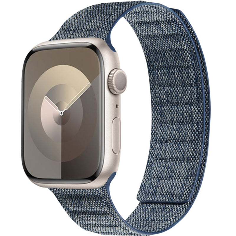 Armband für Apple Watch 49/46/45/44 mm, Crong Melange, Blau