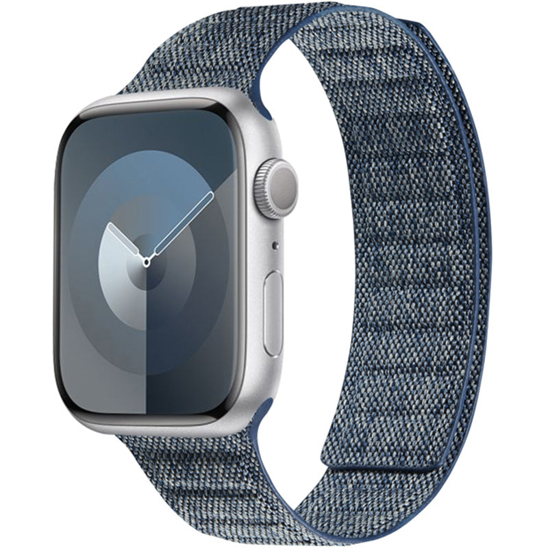 Armband für Apple Watch 49/46/45/44 mm, Crong Melange, Blau