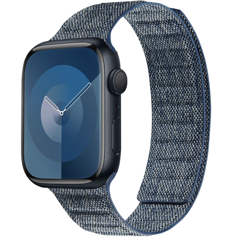 Armband für Apple Watch 49/46/45/44 mm, Crong Melange, Blau