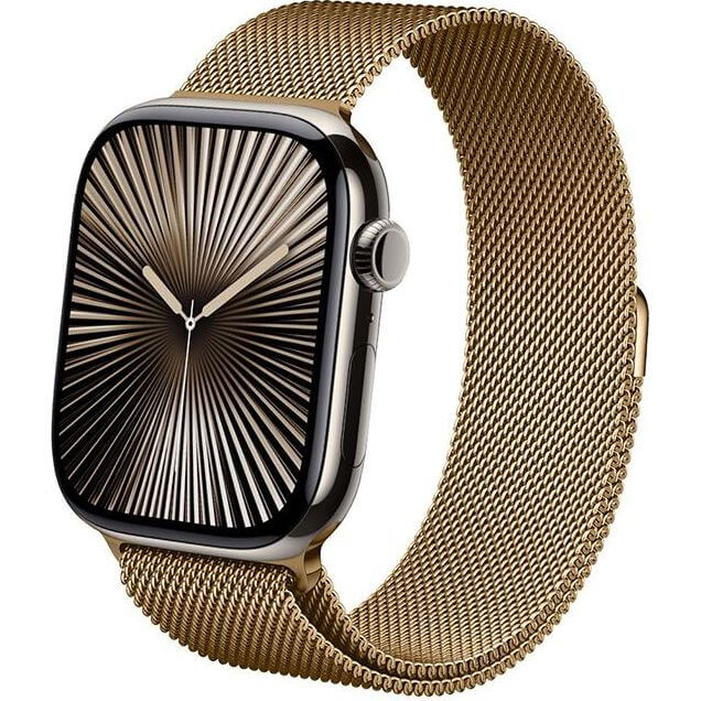 Armband für Apple Watch 49/46/45/44/42 mm, Crong Milano Steel Band, Rosegold