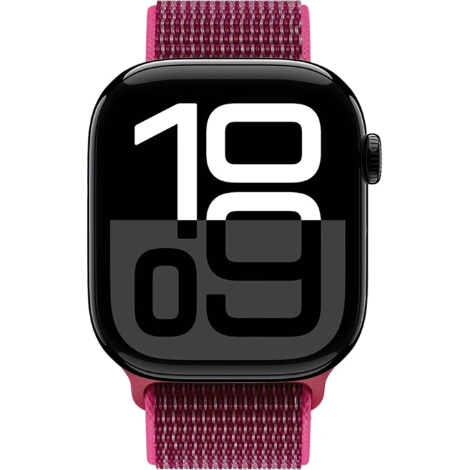 Armband Crong Nylon für Apple Watch 42/41/40/38 mm, Magentarot