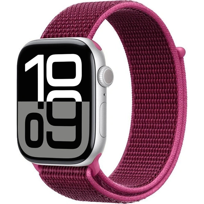 Armband Crong Nylon für Apple Watch 42/41/40/38 mm, Magentarot