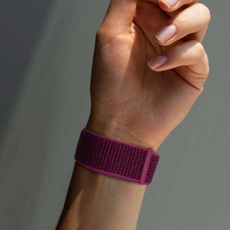 Armband Crong Nylon für Apple Watch 42/41/40/38 mm, Magentarot