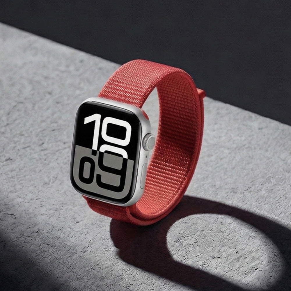 Armband für Apple Watch 42/41/40/38 mm, Crong Nylon, Rot