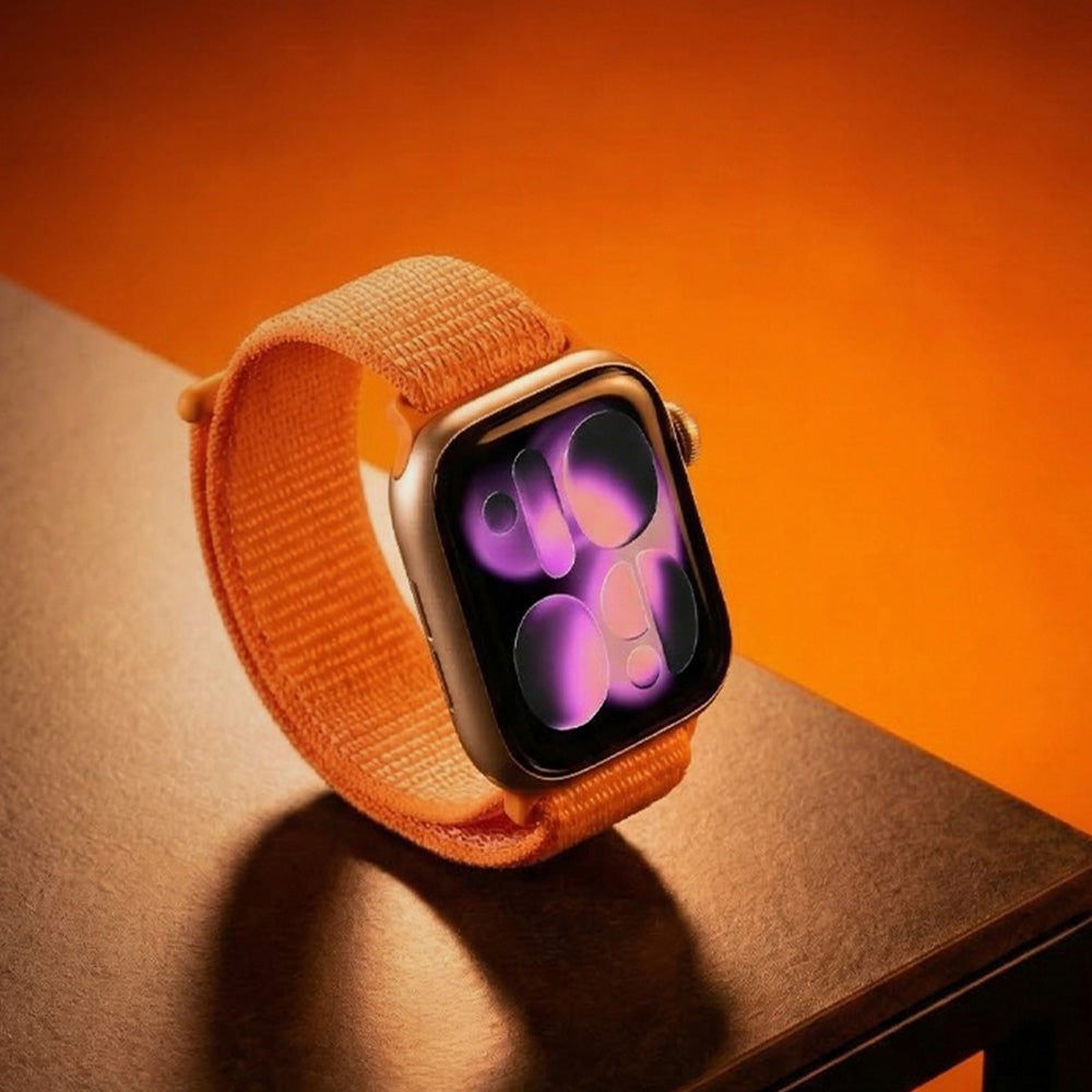 Armband für Apple Watch 42/41/40/38 mm, Crong Nylon, Orange
