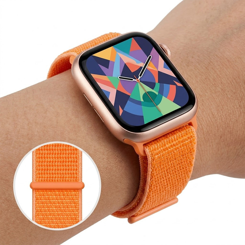 Armband für Apple Watch 42/41/40/38 mm, Crong Nylon, Orange