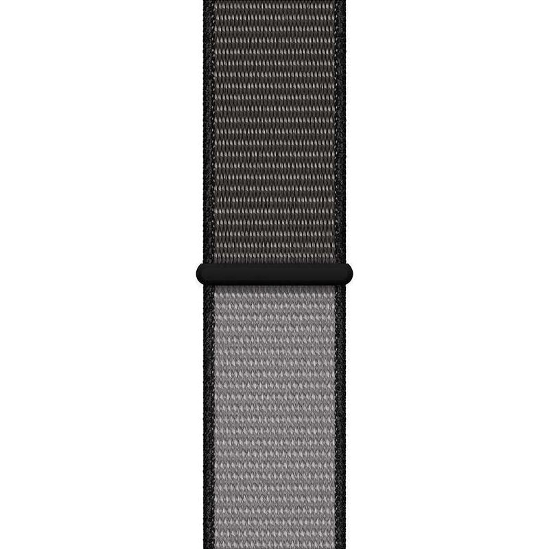 Nylon Armband für Apple Watch 49/46/45/44 mm, Crong Nylon, Schwarz-Grau