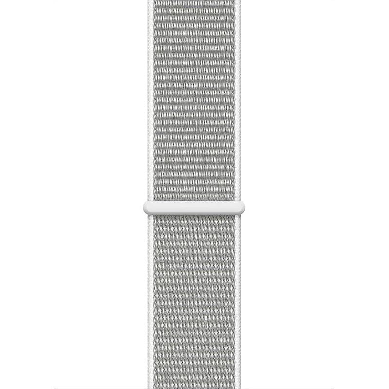 Nylon Armband für Apple Watch 49/46/45/44 mm, Crong Nylon, Weiß-Grau