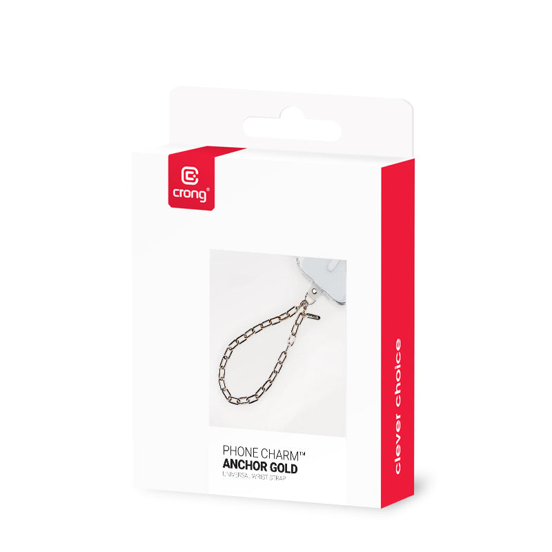 Universal-Handyband für das Handgelenk, Crong Phone Charm, Gold