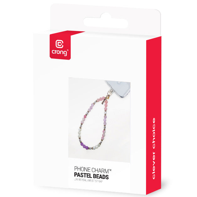 Universal-Handyband für das Handgelenk, Crong Phone Charm, mehrfarbige Perlen