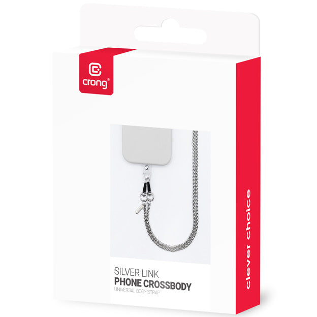 Universal-Handyband für die Schulter, Crong Phone Crossbody, Silbern