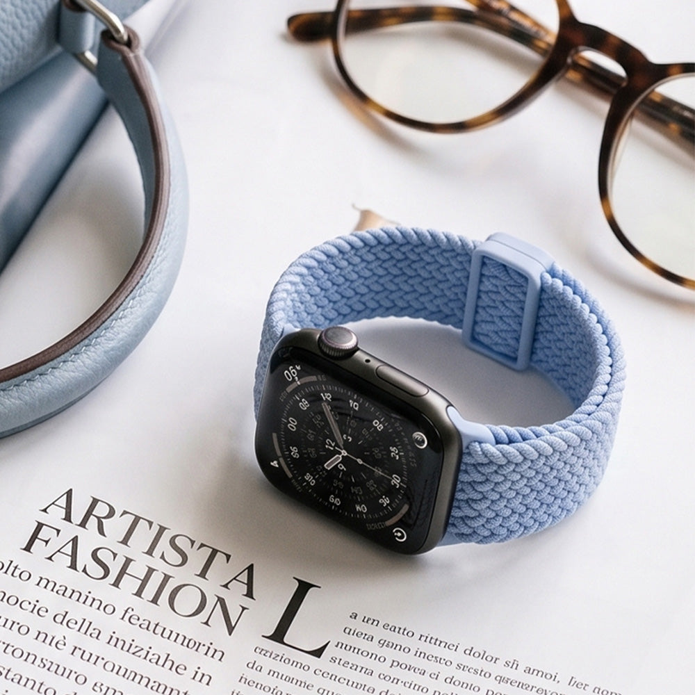 Armband für Apple Watch 42/41/40/38 mm, Crong Wave Band, Hellblau