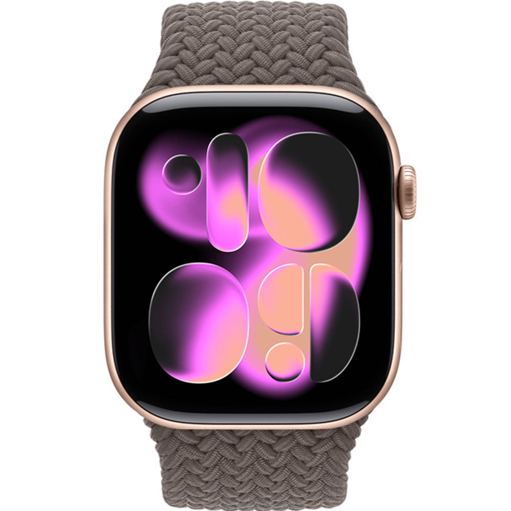 Armband für Apple Watch 42/41/40/38 mm, Crong Wave Band, Braun