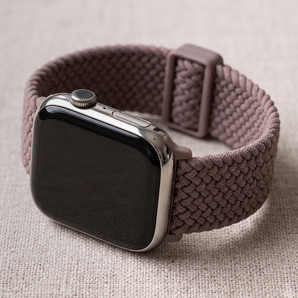 Armband für Apple Watch 49/46/45/44 mm, Crong Wave Band, Braun